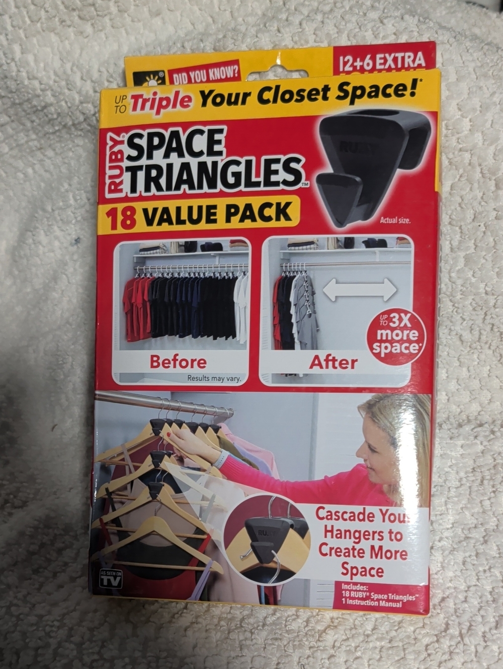 Space Triangles Closet Hanger Organizers